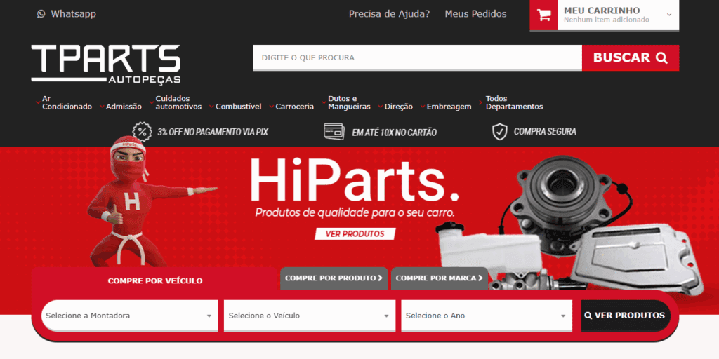 Loja online da TPARTS https://loja.tparts.com.br/